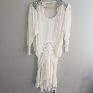 Vintage white dress Womens size 6